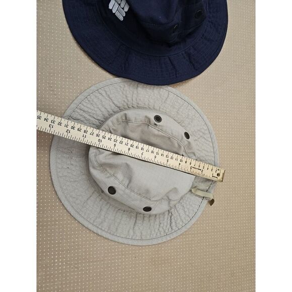 2 Tru Spec Hat Sun Hot Weather Type II Beige And Blue - Picture 5 of 11